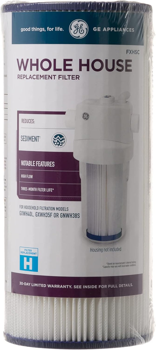 GE FXHSC Whole House Sediment Water Filter Cartridge