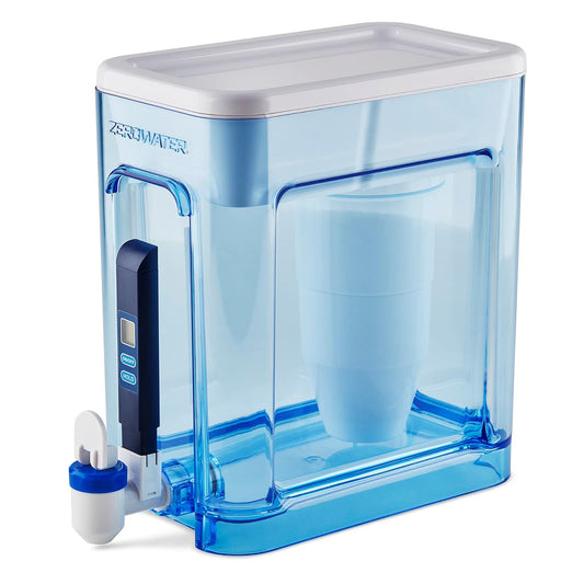 ZeroWater 22-Cup Water Filter Dispenser with 5-Stage Filtration & TDS Meter