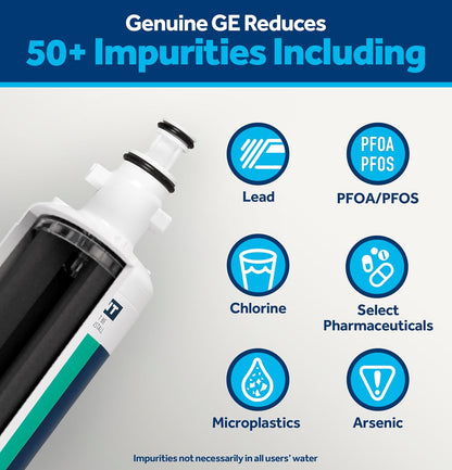 GE RPWFE Genuine Refrigerator Water Filter, Lead & Impurity Reduction, 1 Pack