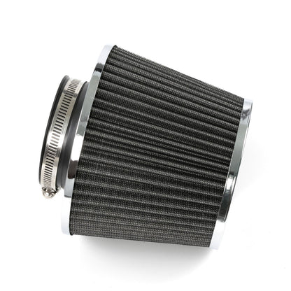 AUTOXBERT Black 3" 76Mm Inlet Cold Air Intake Filter Cone Replacement High Performance Washable Dry Engine Air Filter