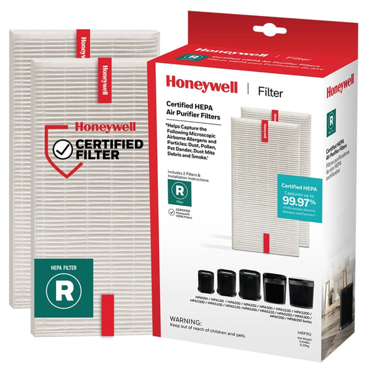 Air Purifier Replacement Filter, HRF-R1, R HEPA Filter, 2 Pack
