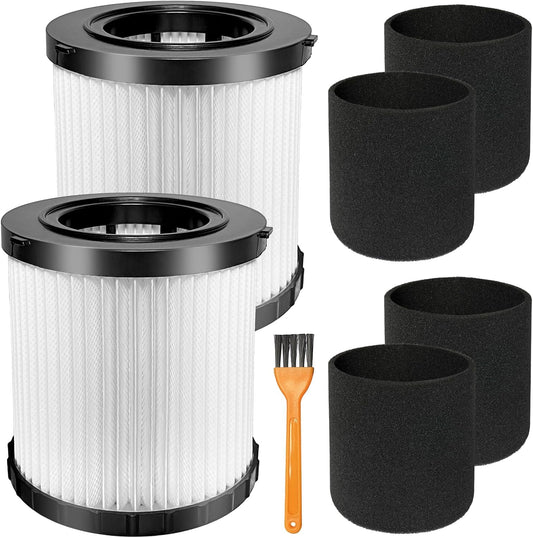 DCV5801H HEPA Filter Replacement Kit for DeWalt DCV580H DCV581H 20V MAX Wet/Dry Vacuum, 2 Pack