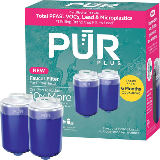 PUR PLUS Faucet Mount Replacement Water Filter, 2-Pack (RF99992)