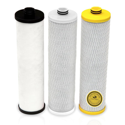 Aquasana AQ-C3M-R Genuine 3-Stage Max Flow Replacement Filter for AQ-5300+, WQA Certified