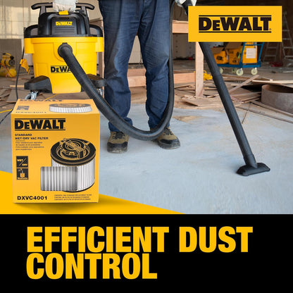 DeWalt DXVC4001 Cartridge Filter Replacement for 4 to 5 Gallon Wet/Dry Vacuums