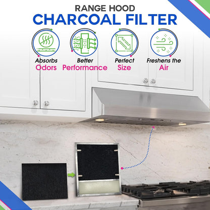 Broan-NuTone BP58 Range Hood Charcoal Filter, 7.75" x 10.5" (43000 Series, Ductless) - 3 Pack