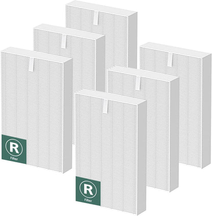 HPA300 True HEPA Air Purifier Filter R, 6-Pack – Compatible with Honeywell HPA100/200/300 (HRF-R3)