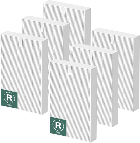 HPA300 True HEPA Air Purifier Filter R, 6-Pack – Compatible with Honeywell HPA100/200/300 (HRF-R3)
