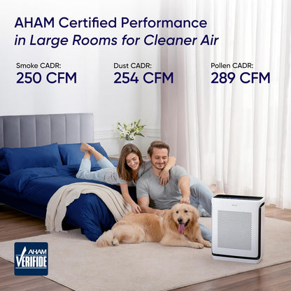 LEVOIT Vital 200S-P Smart Air Purifier for Large Rooms with HEPA Sleep Mode