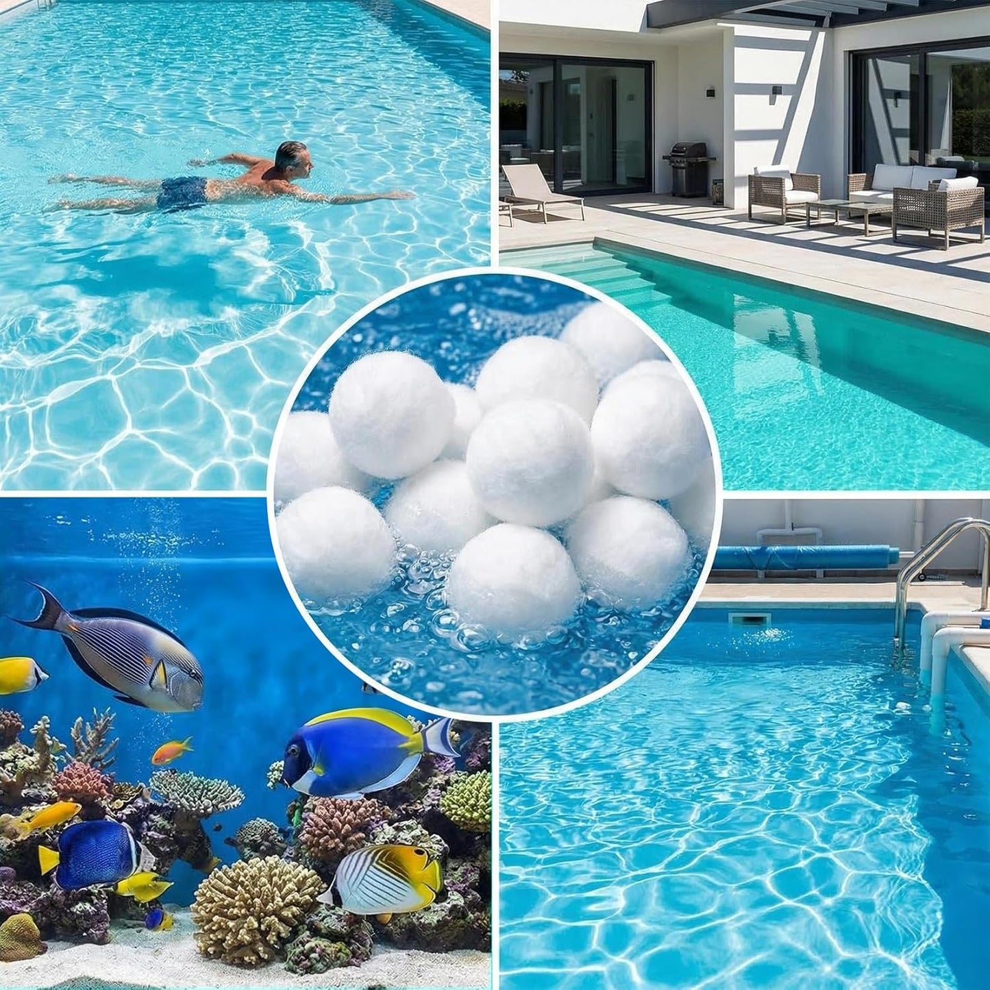 Pool Filter Balls 50-Pack for Sand Filter Systems