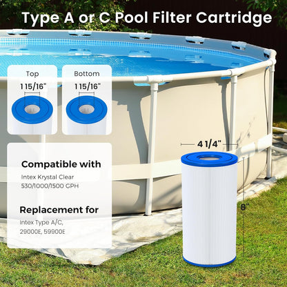 Future Way CCP420 Pool Filter Cartridge Replacement 4-Pack