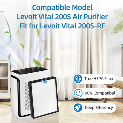 Vital 200S Replacement Filter for LEVOIT Vital 200S Air Purifier, 2-Pack