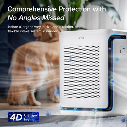 LEVOIT Vital 200S-P Smart Air Purifier for Large Rooms with HEPA Sleep Mode