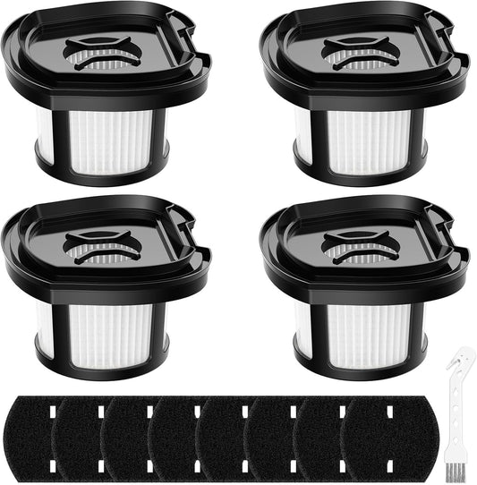 4 Pack 2284W 2390A Vacuum Filters for Bissell Pet Hair Eraser Hand Vacuum