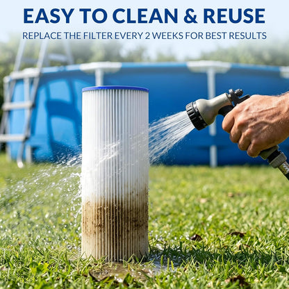 Ultra Series Pool Filter Cartridge with Heavy-Duty Trilobal Fabric