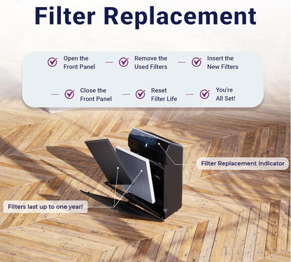 Winix Filter Q Genuine Activated Carbon Replacement Filter for Winix 5510, 5520 & 5530