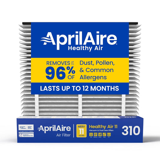 AprilAire 310 Replacement Filter for AprilAire Whole House Air Purifiers, MERV 11, 20x20x4 Air Filter, Pack of 1