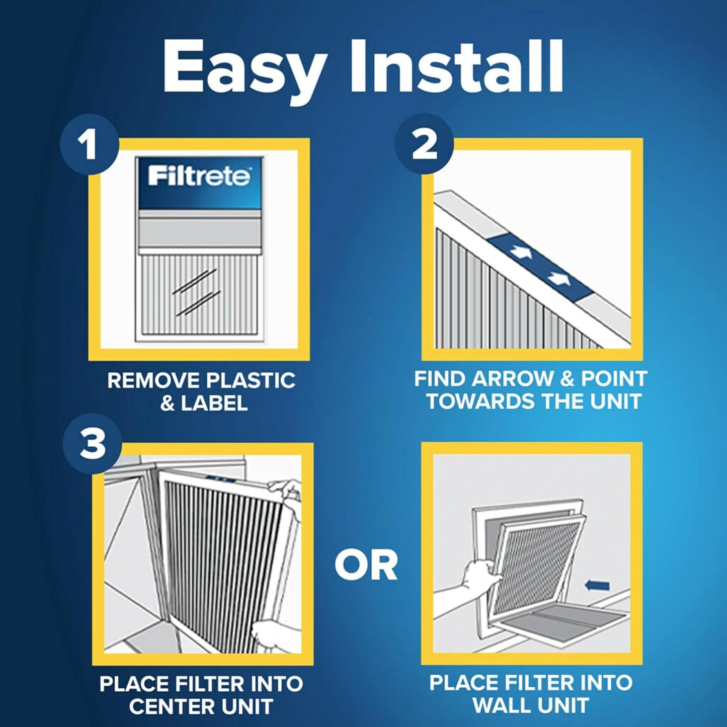 Filtrete 20x20x1 Air Filter MERV 5, 6-Pack AC Furnace HVAC Filter, MPR 300 Basic Dust Defense, Pleated Electrostatic