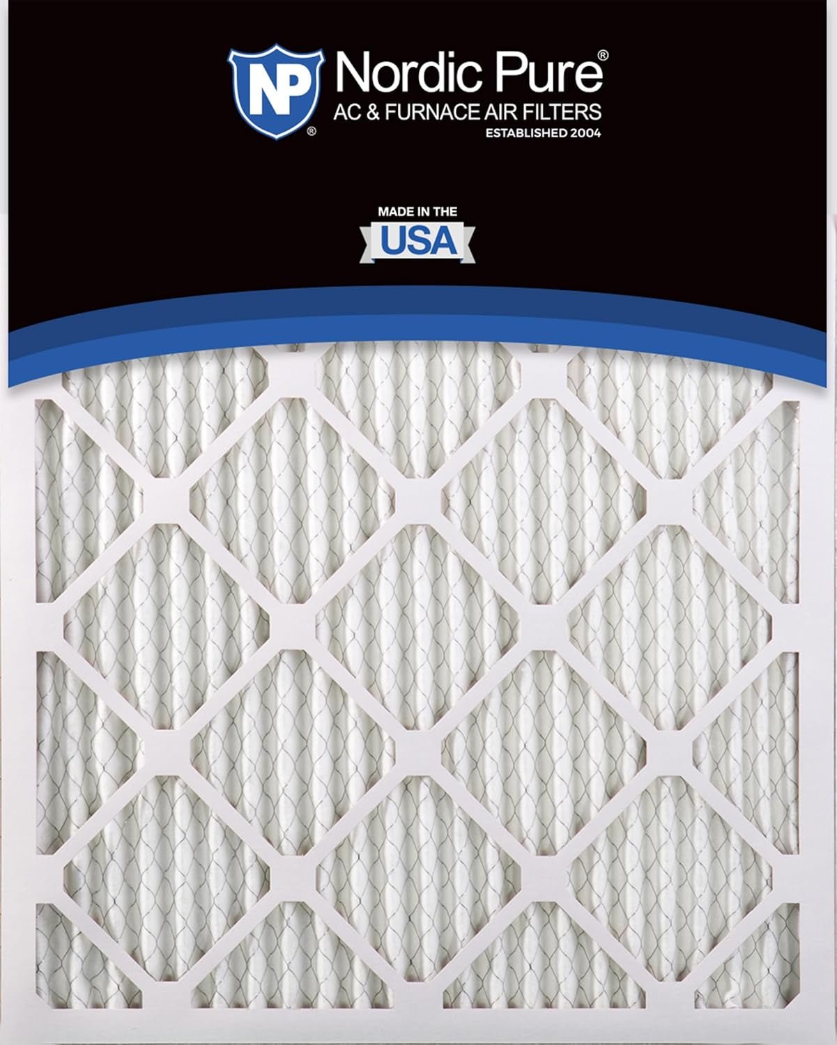 MERV 14  Air Filters 16X20X1 (15 1/2 X 19 1/2 X 3/4) Pleated 6 Pack
