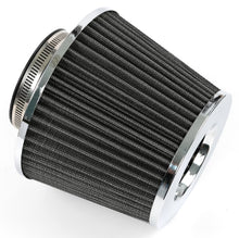 AUTOXBERT Black 3" 76Mm Inlet Cold Air Intake Filter Cone Replacement High Performance Washable Dry Engine Air Filter