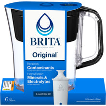 Brita Small 6 Cup Denali Water Filter Pitcher with 1  Standard Filter