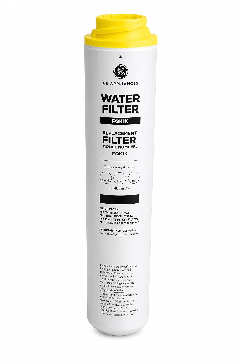 GE FQK1K Under Sink Water Filter Replacement for GXRLQK