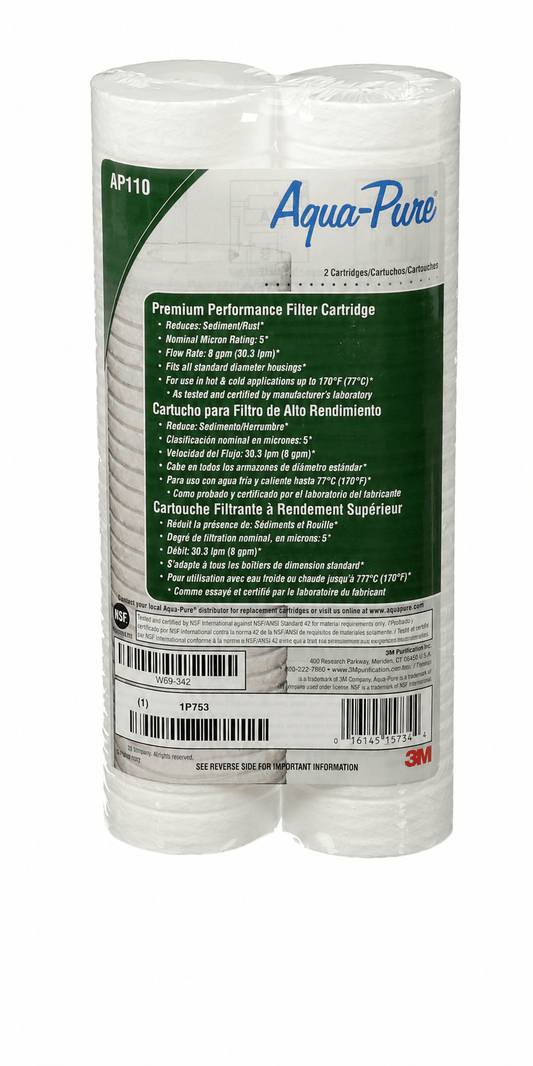 3M Filtrete AP110 Whole House Water Filter Cartridge 2-Pack - Fine Filters