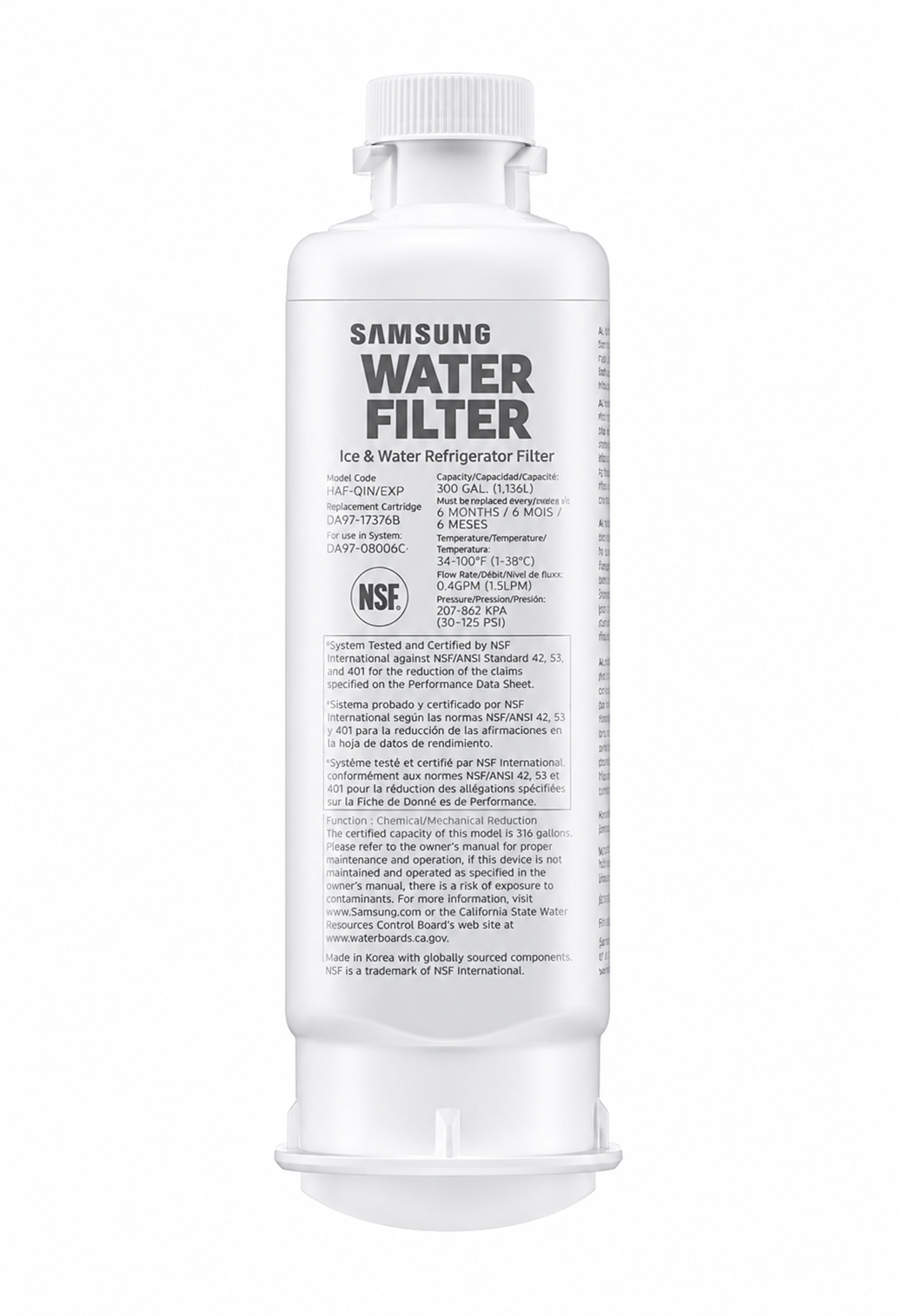 Samsung HAF-QIN Water Filter DA97-17376B | Genuine Refrigerator Filter