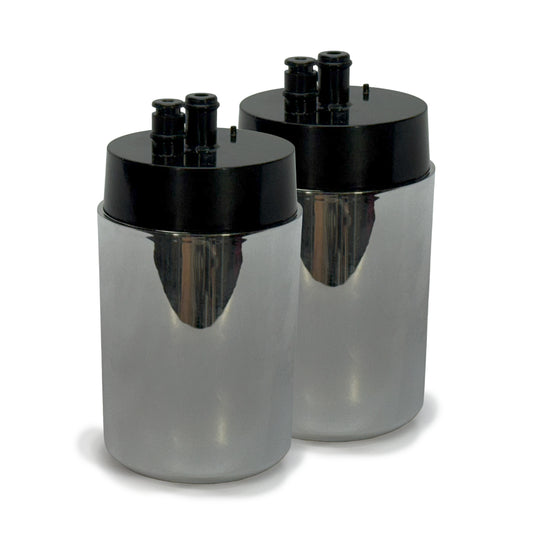EcoAqua Replacement for Brita® Faucet Water Filter – Chrome | 2-Pack Faucet Filter Cartridges