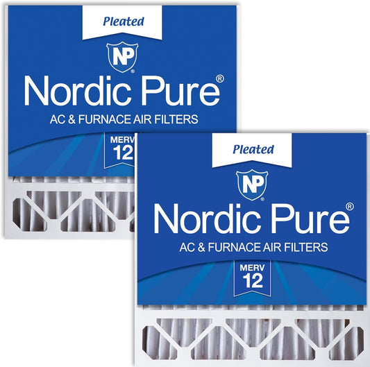 Nordic Pure 20x20x5 Honeywell/Lennox Replacement Air Filters, MERV 12, 2 Pack