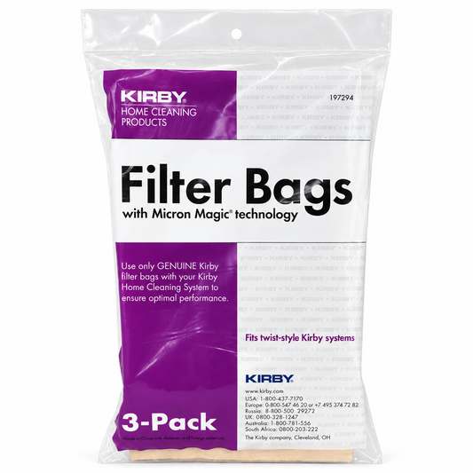 Kirby Micron Magic Filtration Vacuum Bags – Part #197294, 3-Pack