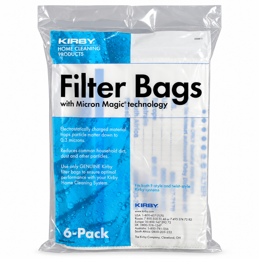 Kirby 204811 Micron Magic HEPA Vacuum Filter Bags – 6 Pack