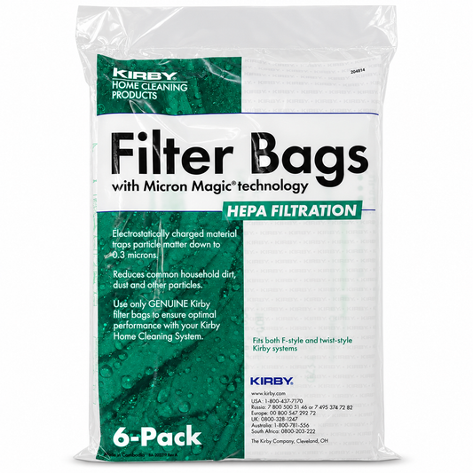 Kirby Micron Magic Micro Allergen Plus HEPA Vacuum Filter Bags – 6 Pack – 204814A