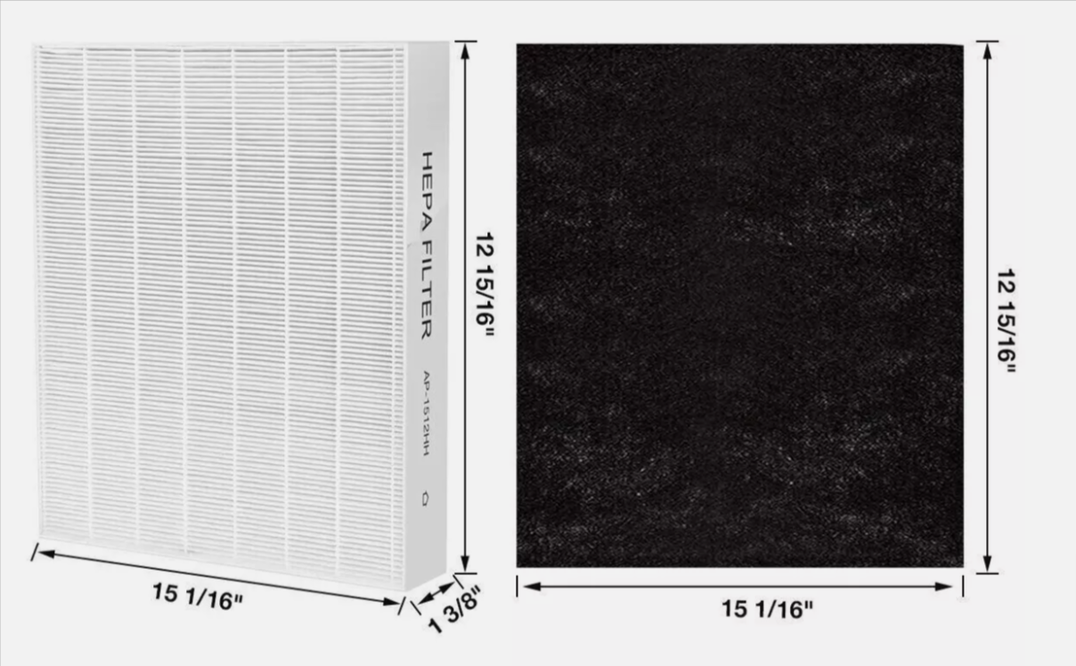 HEPA Replacement Air Purifier Filter 3304899 for Coway AP1512HH AP-1512HH - Fine Filters