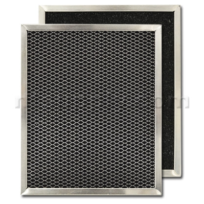 Carbon Range Hood Filter 8 3/4" x 10 1/2" x 3/8" Replacement Charcoal Filter - 2-Pack