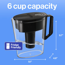 Brita Small 6 Cup Denali Water Filter Pitcher with 1  Standard Filter