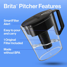 Brita Small 6 Cup Denali Water Filter Pitcher with 1  Standard Filter