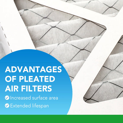 10X20X1 Air Filters, 6 Pack, MERV 8 Pleated HVAC AC Furnace Filters