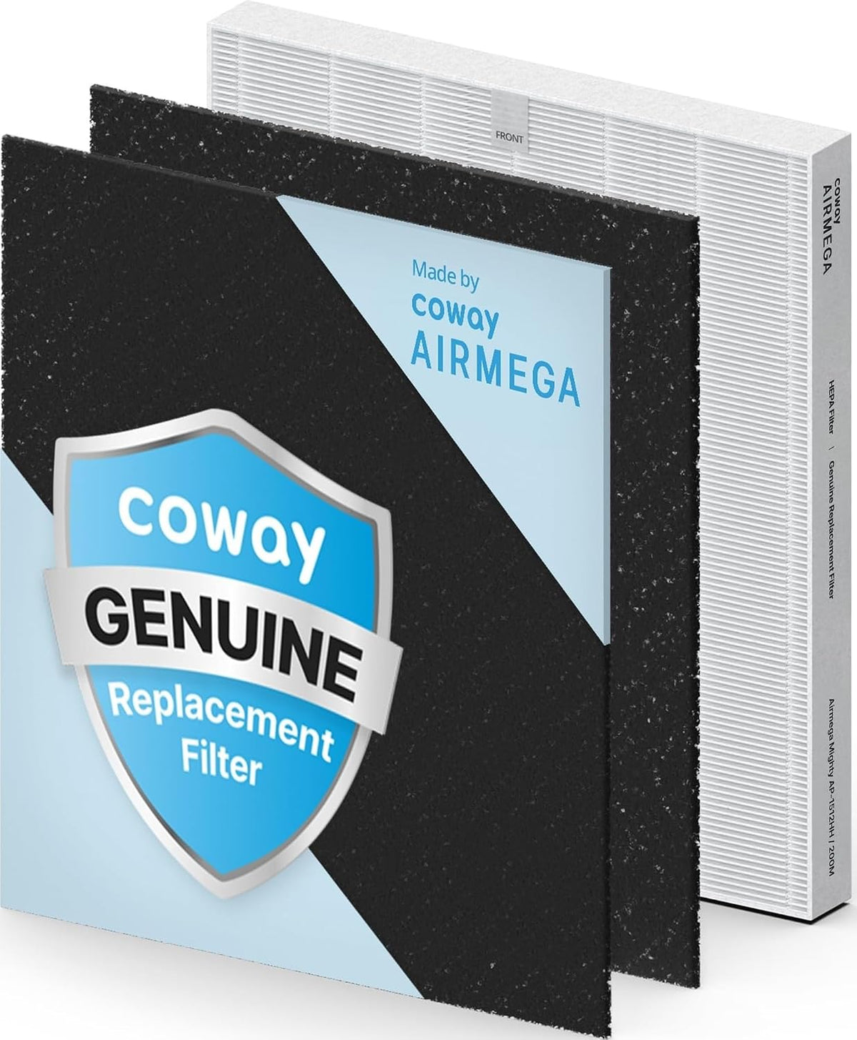 COWAY Airmega AP-1512HH & 200M Filter Replacement Set, HEPA Filter and Deodorization Filter, AP-1512HH-FP Fresh Starter