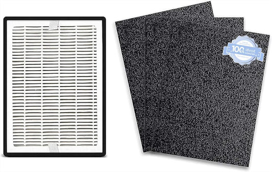 Levoit LV-H126 Air Purifier Replacement Filter, 3 Extra Pre-Filters, High-Efficiency Activated Carbon, Black, 1 Pack