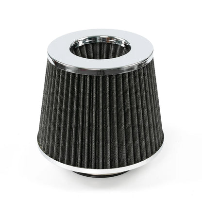 AUTOXBERT Black 3" 76Mm Inlet Cold Air Intake Filter Cone Replacement High Performance Washable Dry Engine Air Filter