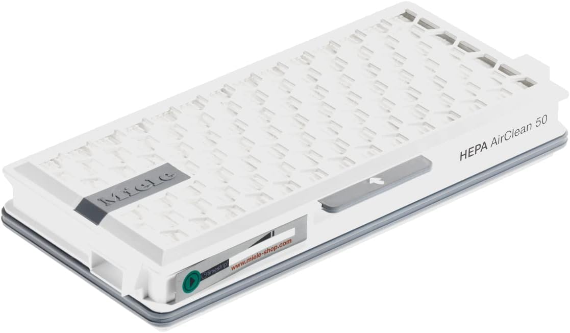 Miele HEPA AirClean SF-HA 50-2 XL Vacuum Filter with TimeStrip Indicator, 2 Pack