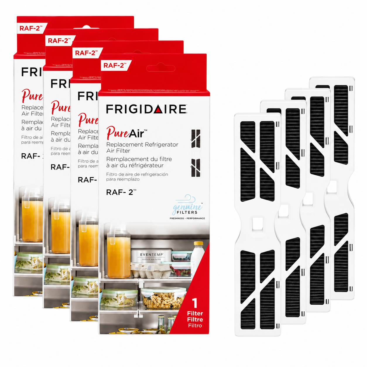 Frigidaire PureAir® Replacement Refrigerator Air Filter RAF-2™ – Set of 4