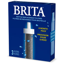 Brita (2 Pack)  Premium Water Bottle Filter Replacements, 3 Count