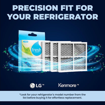 Mist Replacement Refrigerator LT120F Water Filter, 3 Pack