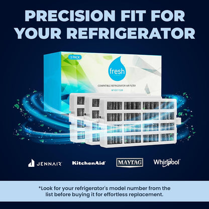 Mist Fresh W10311524 Refrigerator Air Filter Replacement, 2 Pack