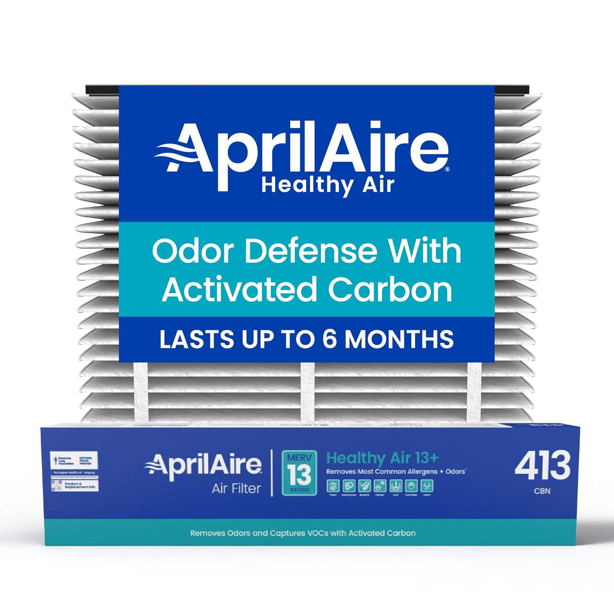 Aprilaire 413CBN Replacement Air Filter for Whole-House Air Purifiers, MERV 13