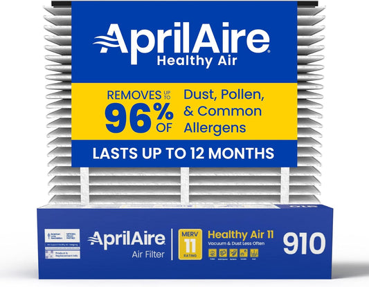 AprilAire 910 Replacement Air Filter for Whole House Air Purifiers – MERV 11
