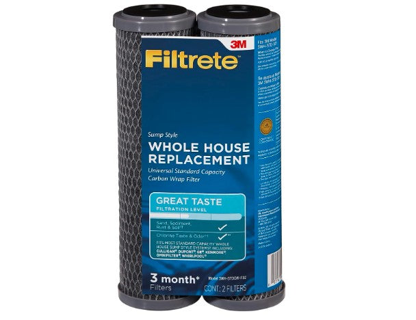 Filtrete Whole House Water Filter Replacement 3WH-STDCW-F02, 2-Pack