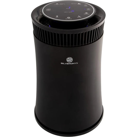 Air Purifier for Home Large Room – 5-In-1 HEPA Filter System, Covers up to 500 Sq Ft for New Home for Allergies, Pets, Smoke, Remove Dust & Odor, Quiet, High Filtration Efficiency – , Black